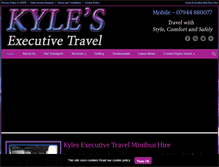 Tablet Screenshot of kyles-executivetravel.co.uk